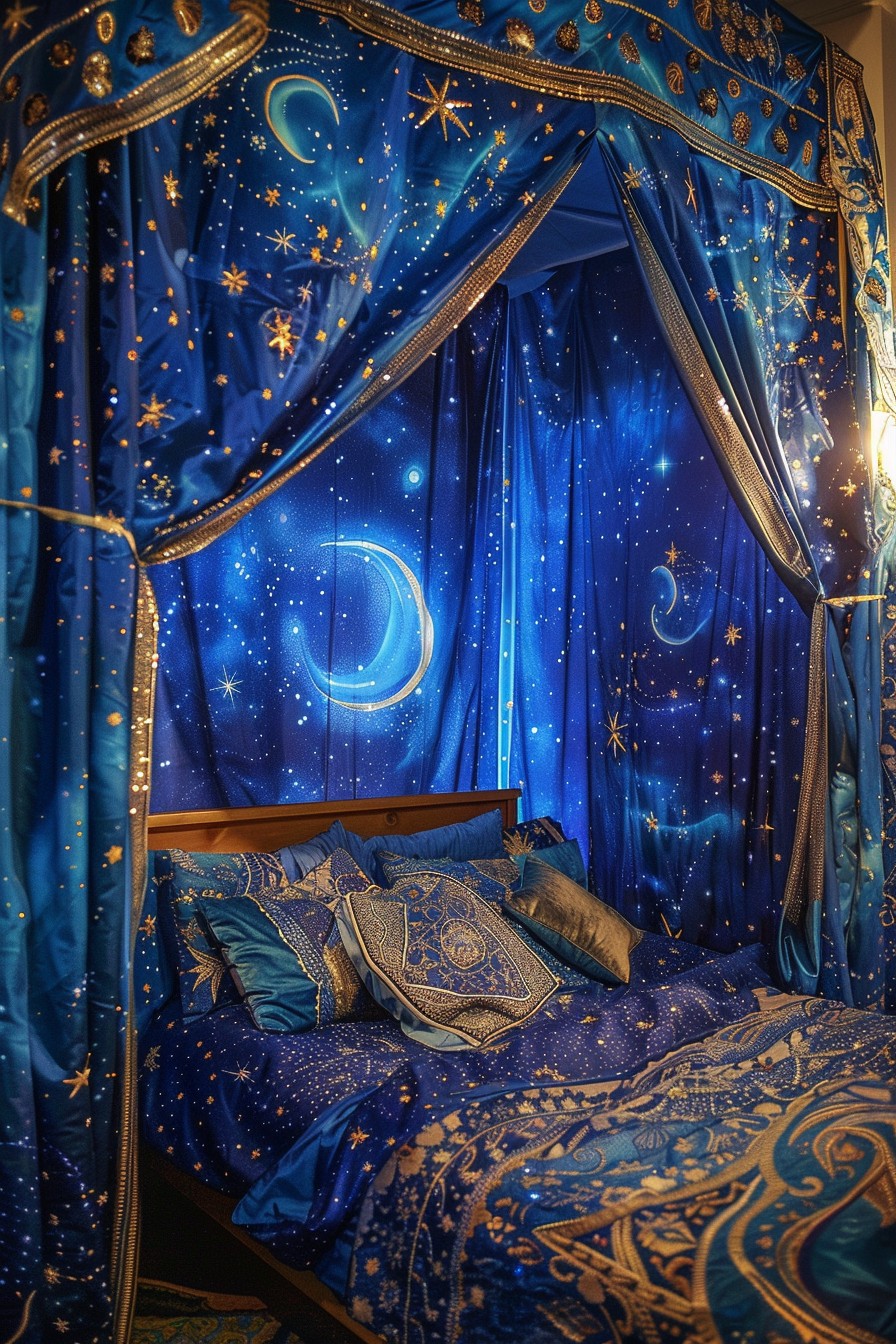 Starry Night-Themed Curtains