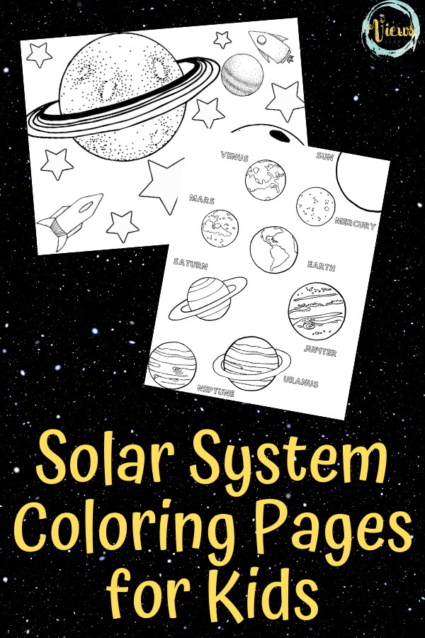 What do you get in the Space Coloring Sheets pack?