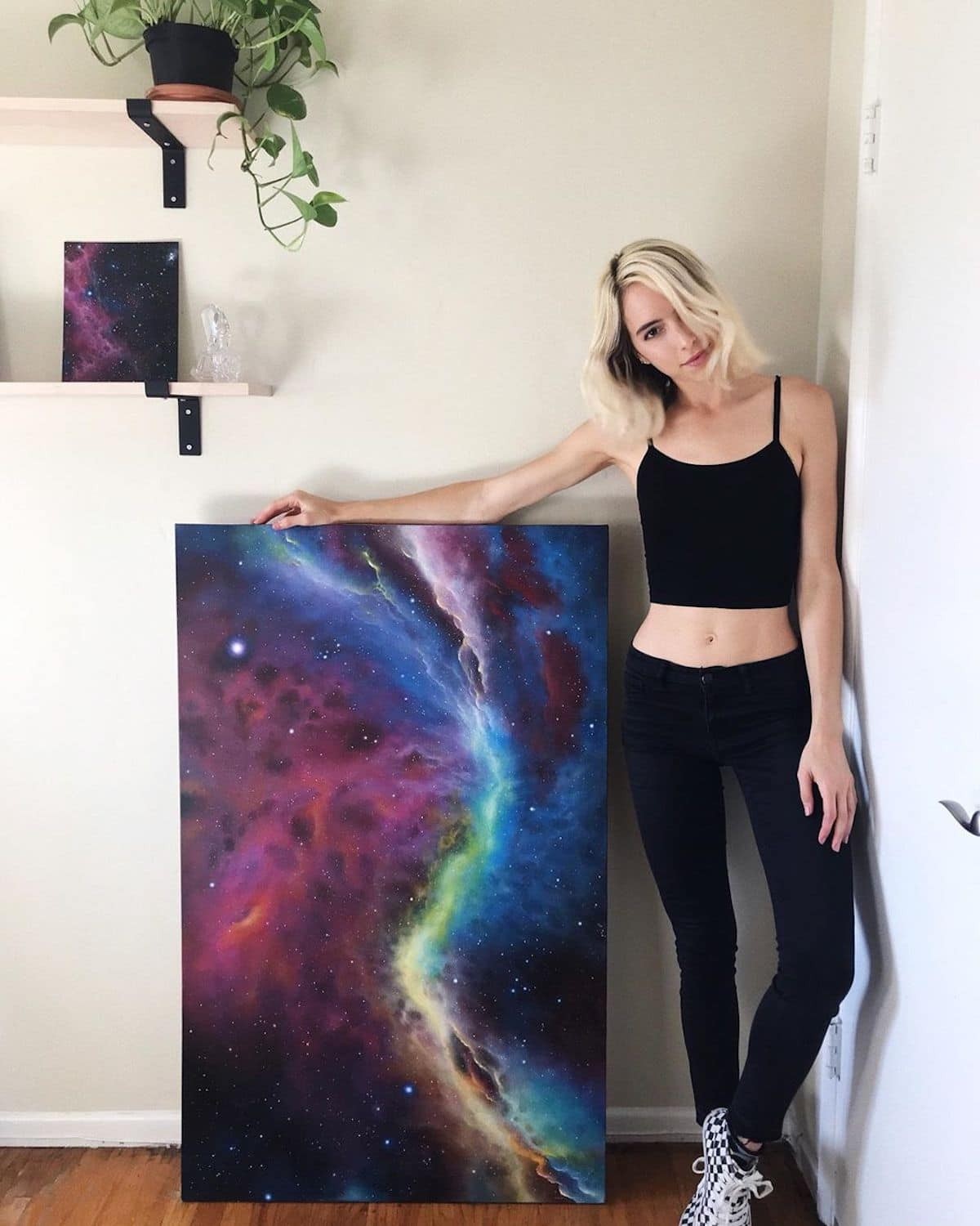 Artist Lanchen Mihalic (also called Lanchen Designs on Etsy) creates amazing space art.