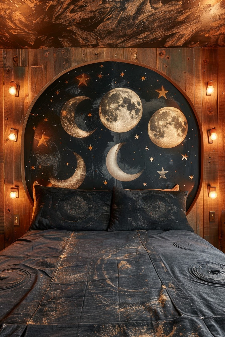 Moon Phases Headboard