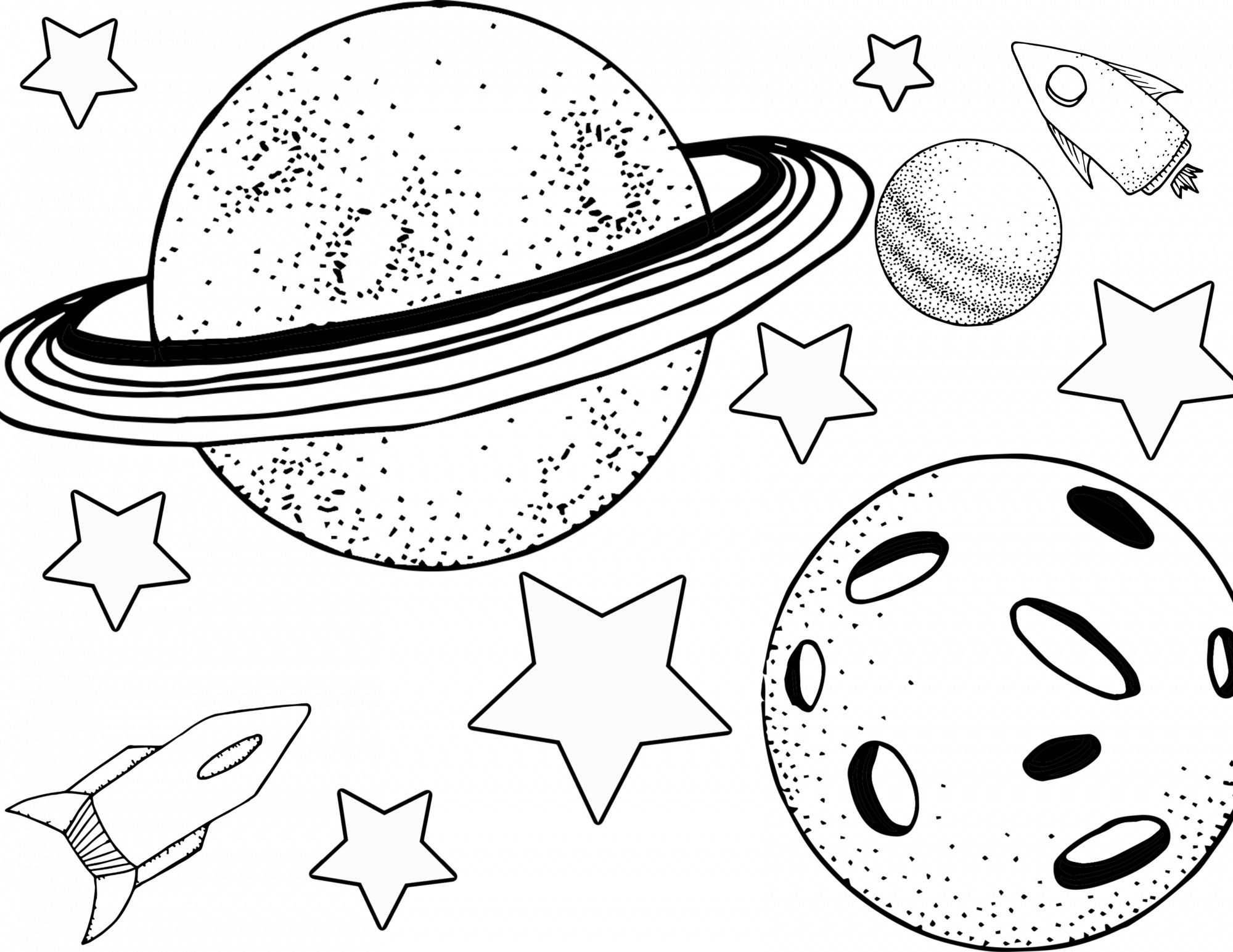 What do you get in the Space Coloring Sheets pack?