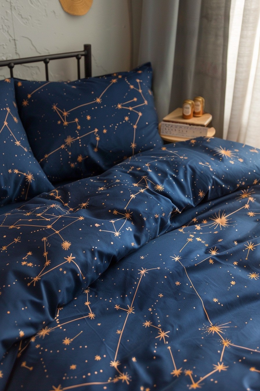 Constellation-Patterned Bedding Set