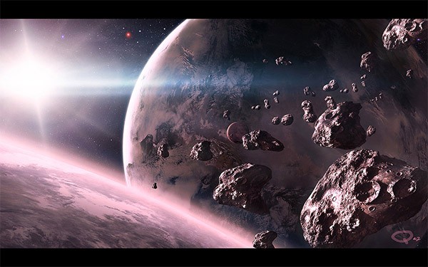 Space Scene WP by QAuZ